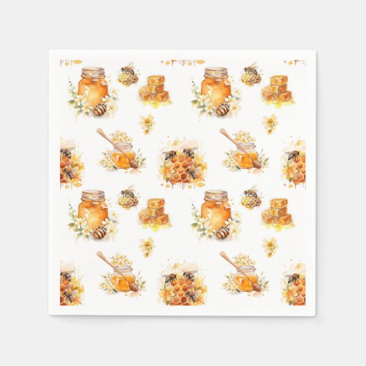 Waterverf Sweet Honey Servet (Voorkant)