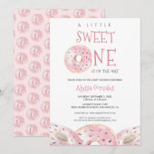 Waterverf Sweet One Donut thema Baby shower Kaart (Voorkant / Achterkant)