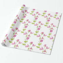 Waterverf Sweet Pea Flower Pattern Floral Design