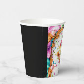 Waterverf Sweet Scoop Ice Cream Verjaardag Papieren Bekers (Rechts)