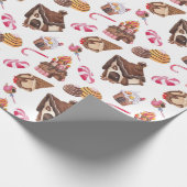 Waterverf Sweet Snoep Land Pattern Cadeaupapier (Hoek)