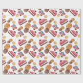 Waterverf Sweet Snoep Land Pattern Cadeaupapier (Vlak)