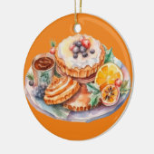 Waterverf Sweet Treats Keramisch Ornament (Links)