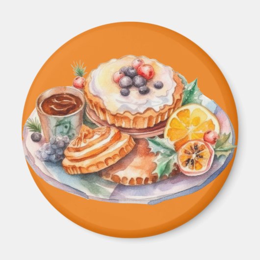 Waterverf Sweet Treats Magneet (Voorkant)