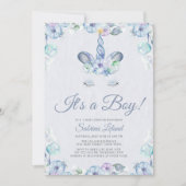 Waterverf Sweet Unicorn Het is een Baby shower van Kaart (Voorkant)