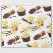 Waterverf Sweet Vanilla Orchid Cadeaupapier (Vlak)