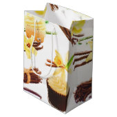 Waterverf Sweet Vanilla Orchid Monogram Medium Cadeauzakje (Achterkant Gekanteld)