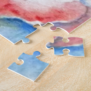 Waterverf Sweetpea Flower Art Legpuzzel