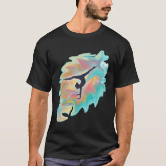 Waterverf Swirl Dancer - Gymnast - Acro Dancer T-shirt