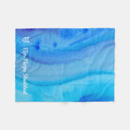 Waterverf Swirl Teenslippers Shabbat Fleece Deken