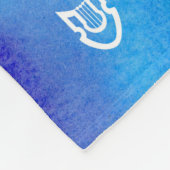 Waterverf Swirl Teenslippers Shabbat Fleece Deken (Hoek)