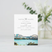 Waterverf Sydney Australië Skyline Bestemming Briefkaart (Staand voorkant)