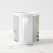 Waterverf symfonie met sierlijke vlinders grote koffiekop (Achterkant)