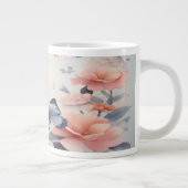 Waterverf symfonie met sierlijke vlinders grote koffiekop (Rechts)