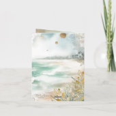 Waterverf Sympathie Condoleance Kaart (Achterkant)