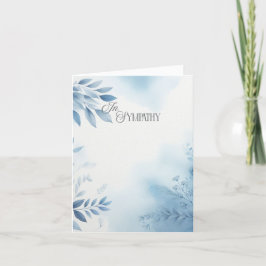 Waterverf Sympathie Condoleance Kaart