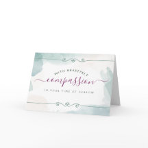 Waterverf Sympathie met hartgevoede compassie