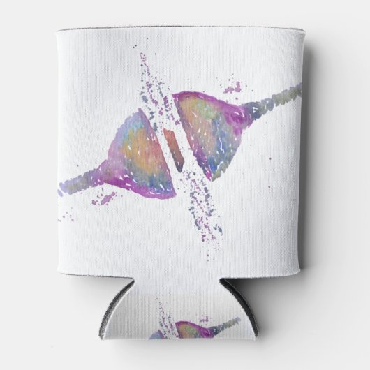 Waterverf Synapse.....Medische kunst Blikjeskoeler (Voorkant)