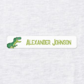Waterverf T-rex Dinosaurus met Aangepaste Kinder N Labels (Design 1)