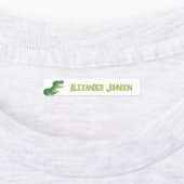 Waterverf T-rex Dinosaurus met Aangepaste Kinder N Labels (Aangebracht)