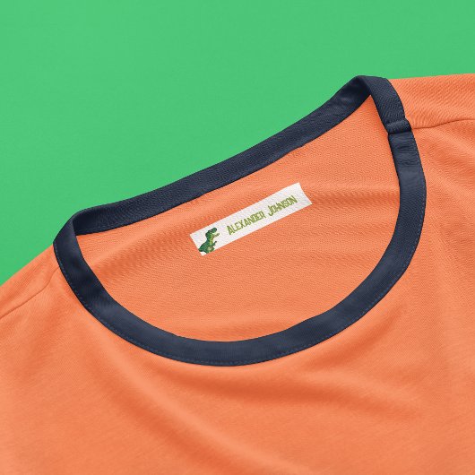 Waterverf T-rex Dinosaurus met Aangepaste Kinder N Labels