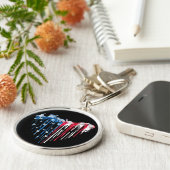 Waterverf T-Shirt Cute Animal Heart Sleutelhanger (Zijkant)