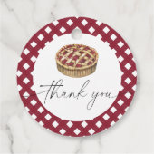 Waterverf taart baby shower Dank u Bedankjes Labels (Achterkant)