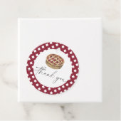 Waterverf taart baby shower Dank u Bedankjes Labels (In situ)