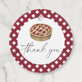 Waterverf taart baby shower Dank u Bedankjes Labels