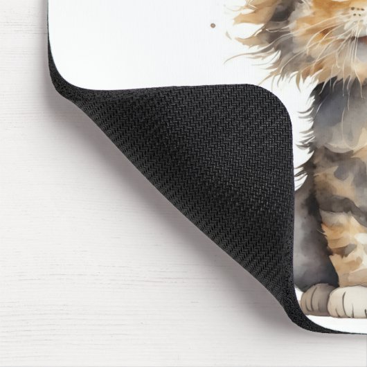 Waterverf Tabby Kitten Muismat (Hoek)