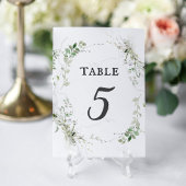 Waterverf tabel nummer Kaart van de Earthy Greener