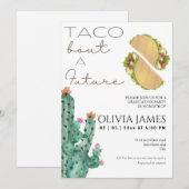 Waterverf taco over een toekomstig afstuderen kaart (Voorkant / Achterkant)