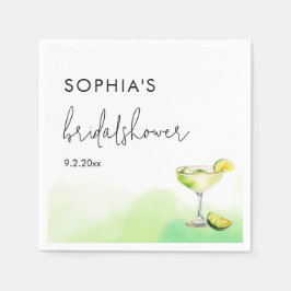 Waterverf Tacos & Tequila Vrijgezellenfeest Servet