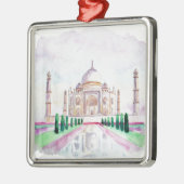 Waterverf Taj Mahal Metalen Ornament (Links)