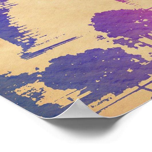 WATERVERF TAJ MAHAL POSTER (Hoek)