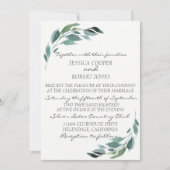 Waterverf tak bruiloft uitnodiging (Voorkant)