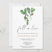 Waterverf tak eikel herfst Vrijgezellenfeest Kaart (Voorkant)