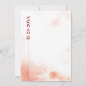 Waterverf tak en maan Japandi bruiloft Kaart (Achterkant)