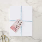 Waterverf tak Japandi Dank u bruiloft Cadeaulabel (Met Touw)
