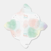 Waterverf Take Out Box - Pas uw bericht aan Bedankdoosjes (Uitgevouwen)