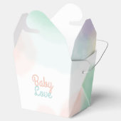 Waterverf Take Out Box - Pas uw bericht aan Bedankdoosjes (Geopend)