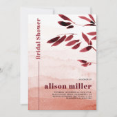 Waterverf takgradiënt Japandi vrijgezellenfeest Kaart (Voorkant)