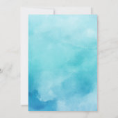 Waterverf Tale als oud als Time Fairy Tale Weddens Kaart (Achterkant)