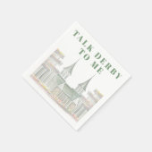 Waterverf Talk Derby to Me Horseracing Building Servet (Hoek)