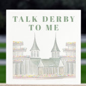 Waterverf Talk Derby to Me Horseracing Building Servet