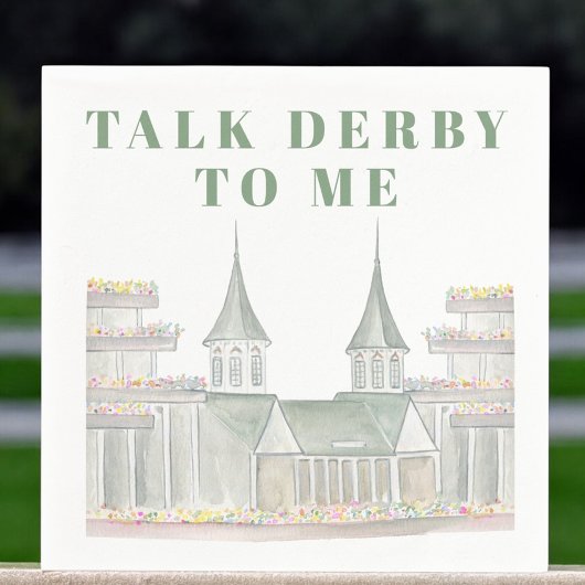 Waterverf Talk Derby to Me Horseracing Building Servet