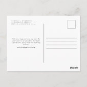 Waterverf Tampa Florida Skyline Save the Date Briefkaart (Achterkant)