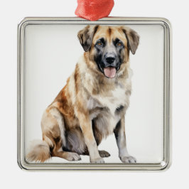 WATERVERF TAN ANATOLIAN SHEPHERD DOG METALEN ORNAMENT