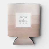 Waterverf Tan Ombre Wedding Blikjeskoeler (Voorkant)