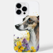 Waterverf TAN WHITE GREYHOUND DOG Case-Mate iPhone Case (Achterkant)